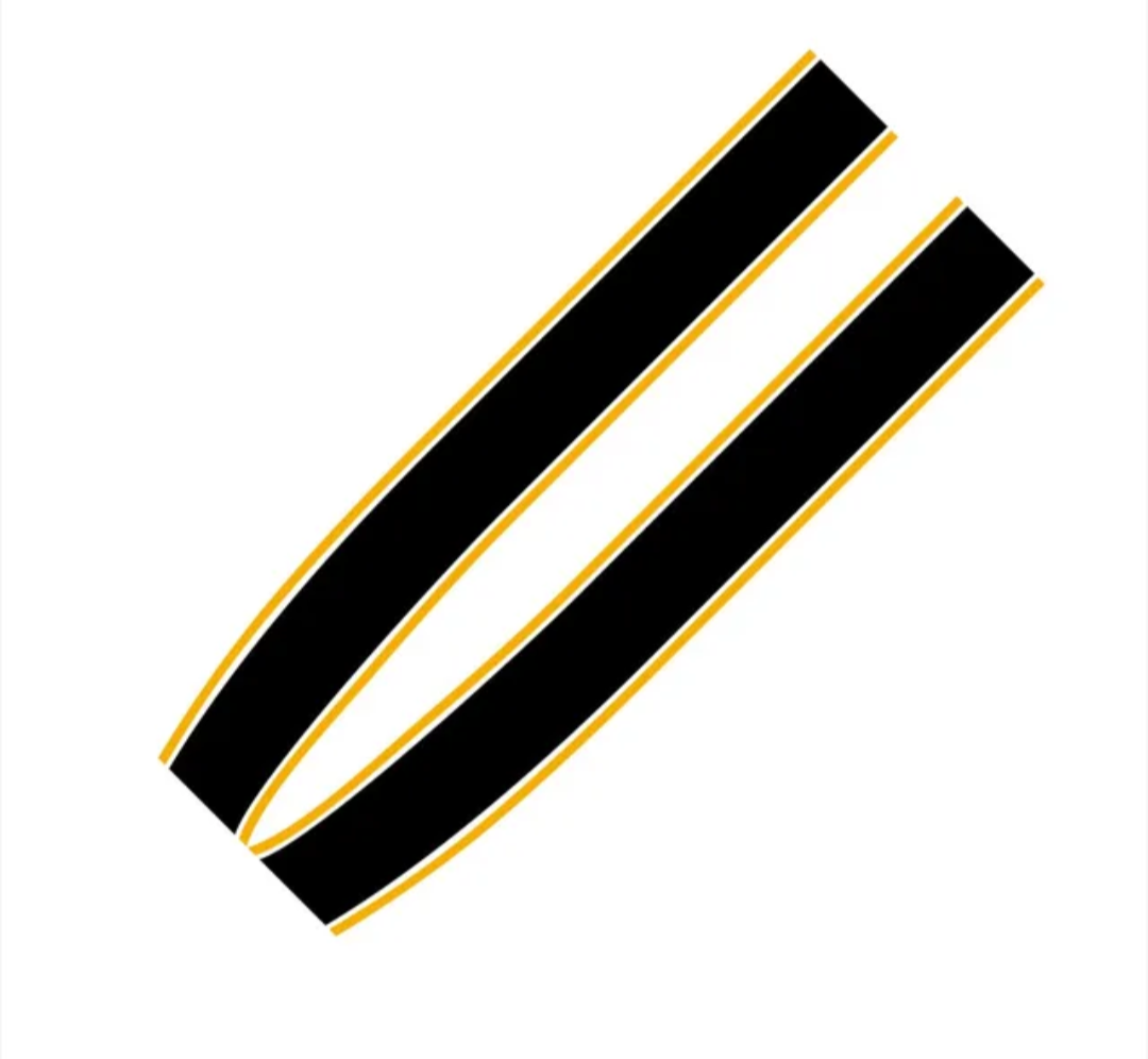 For MINI ONE MINI COOPER BONNET PIN STRIPES VINYL DECALS STICKERS R50 R53 R56