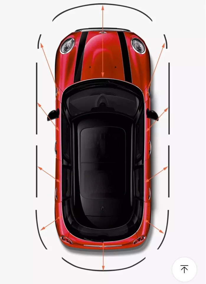 For MINI COOPER R50 R53 R55 R56 R57 De-Chrome Kit Decal Beltline Window Gloss Sticker Vinyl