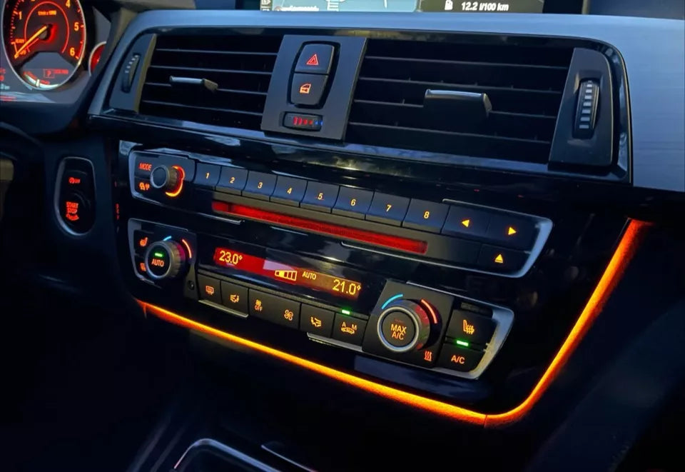 For BMW F30 F31 F34 F80 F82 M3 M4 illuminated AC Radio Trim LED Ambient Light