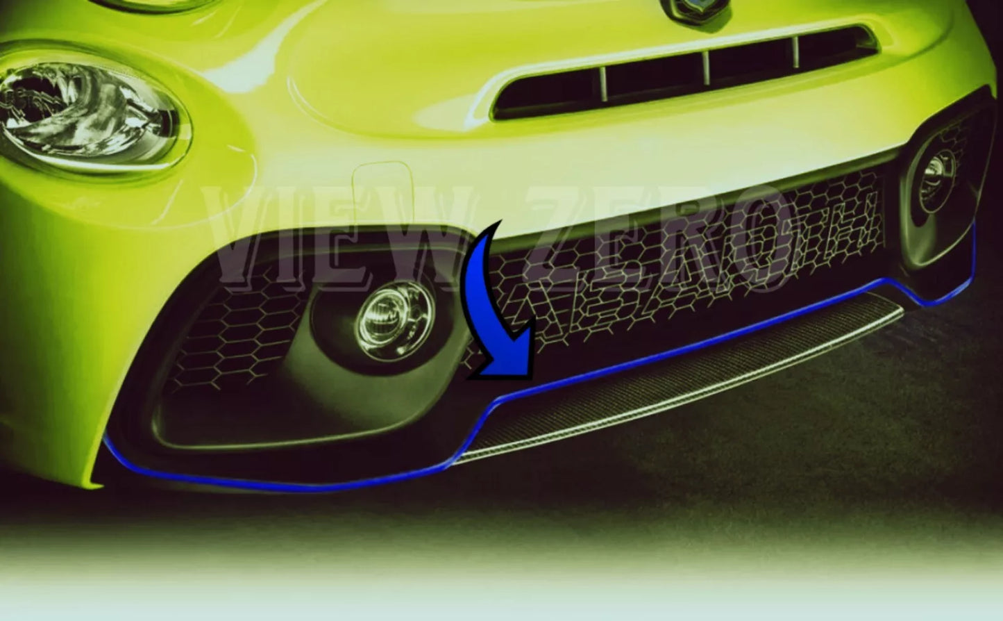 For FIAT 500 ABARTH 595 695 Car Front Bumper Trim Pin Stripe Strip Sport