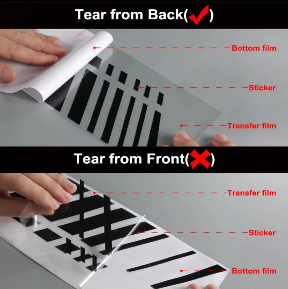 For FIAT 500 ABARTH 595 695 Side Stripe Stickers Vinyl Racing Graphics Decals