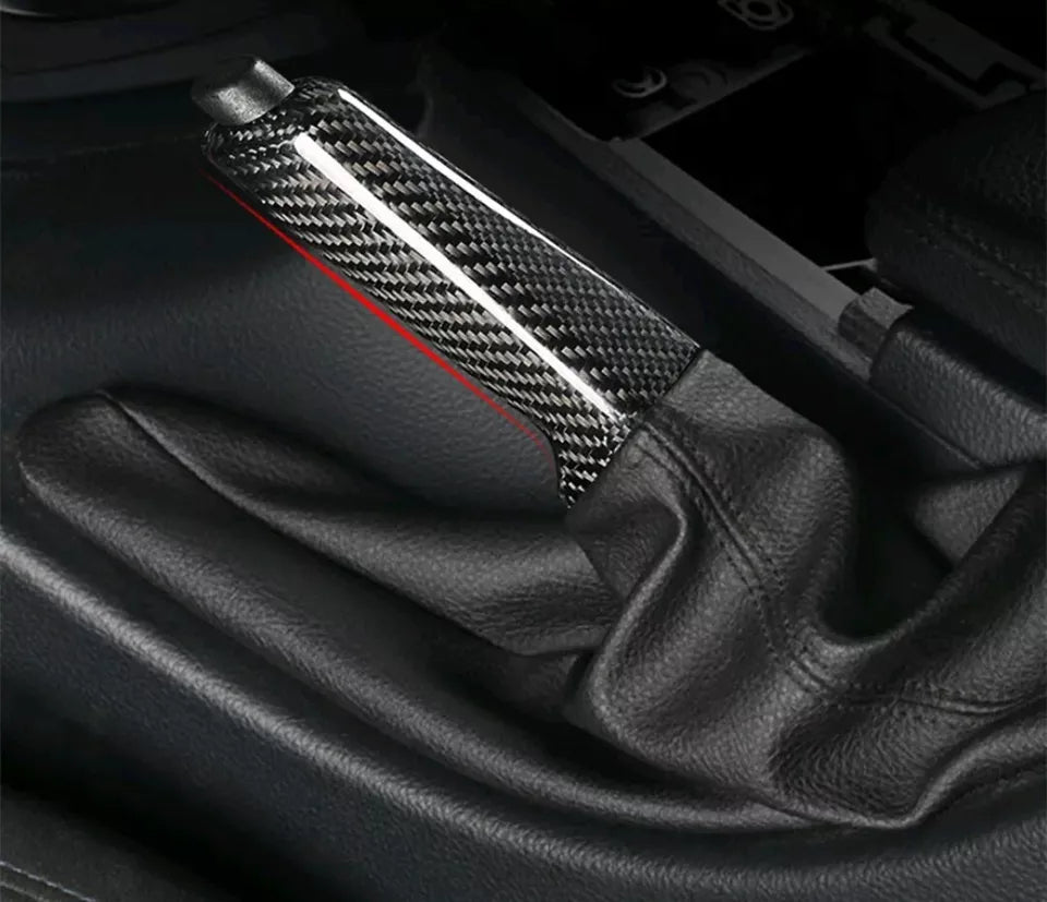 For BMW 3 SERIES F30 F31 F34 CARBON FIBRE PATTERN HANDBRAKE HANDLE COVER SPORT