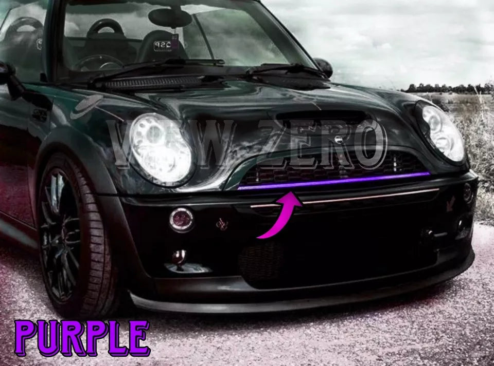 For MINI COOPER R50 R53 R55 R56 R57 Front Grill Stripe Trim Sticker Strip Sport