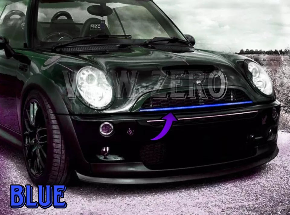 For MINI COOPER R50 R53 R55 R56 R57 Front Grill Stripe Trim Sticker Strip Sport