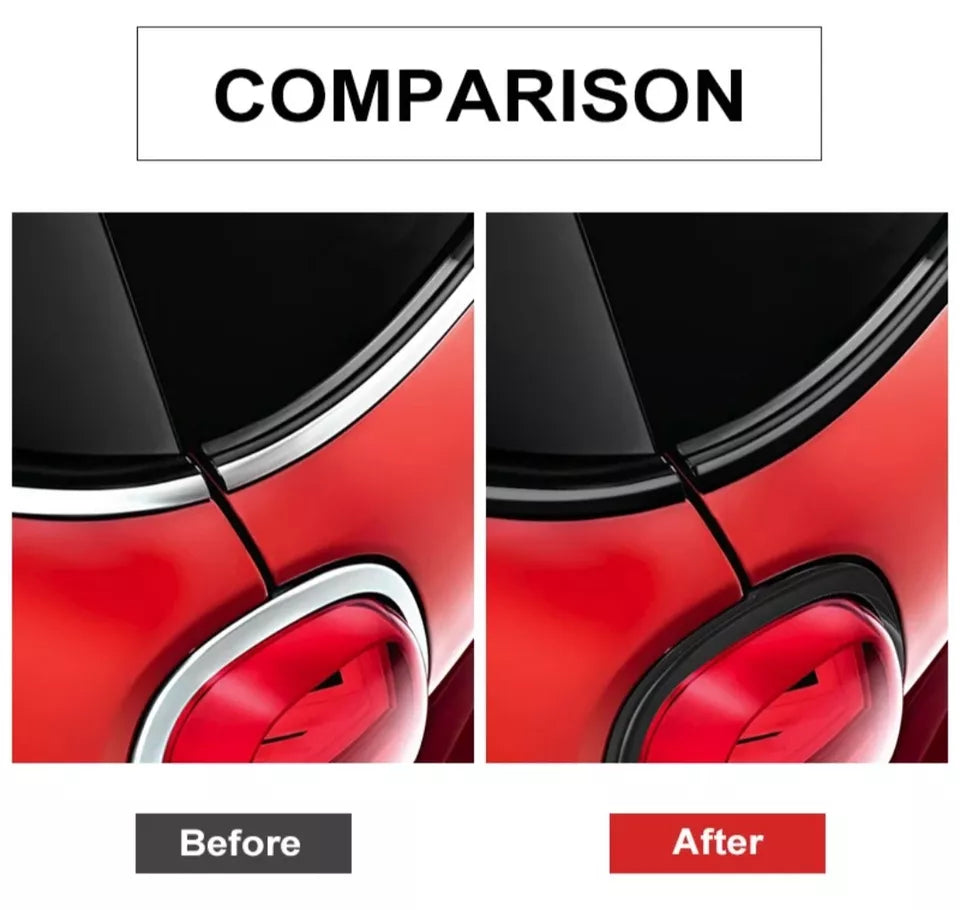 For MINI COOPER R50 R53 R55 R56 R57 De-Chrome Kit Decal Beltline Window Gloss Sticker Vinyl
