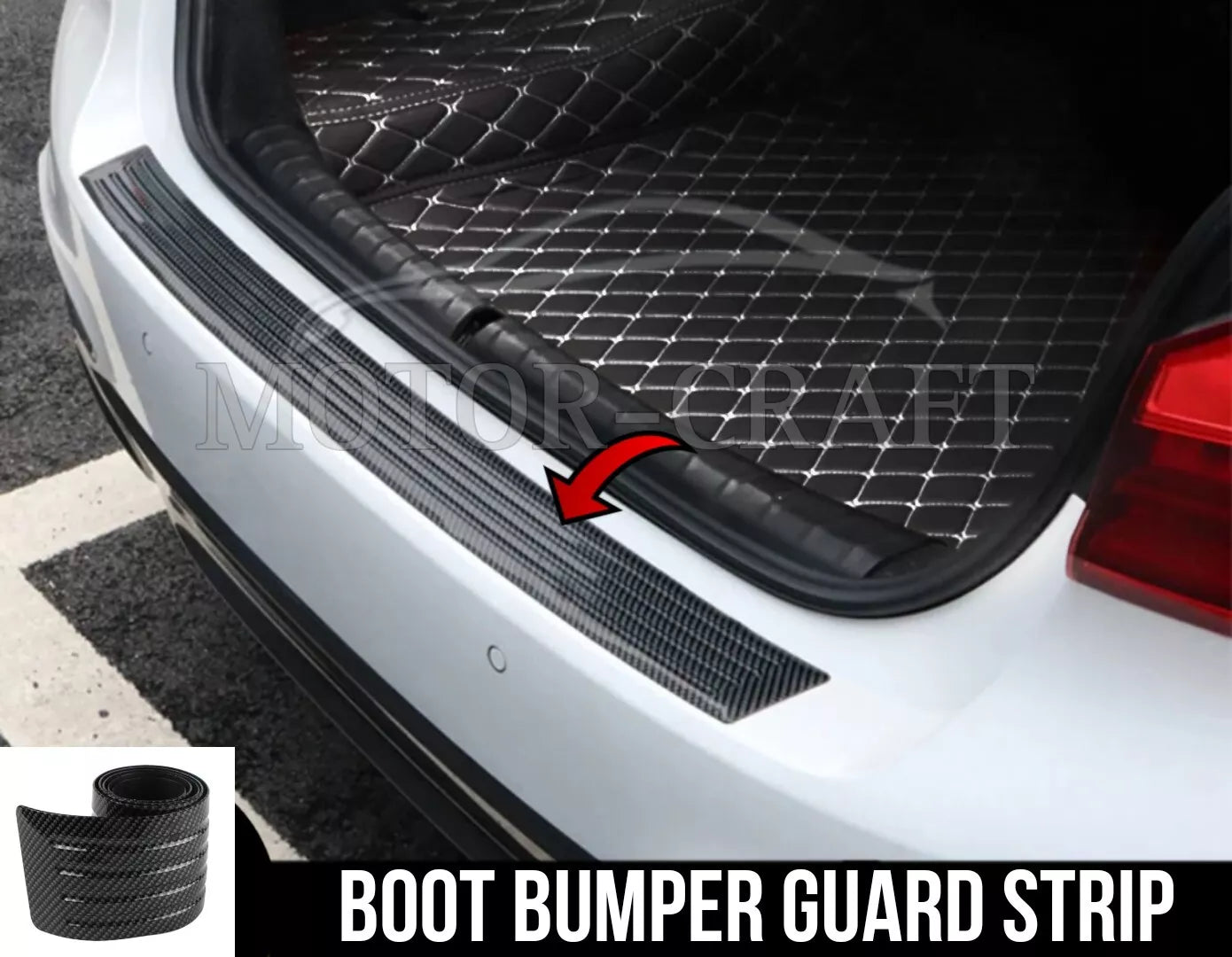 For AUDI A3 A4 A5 S RS REAR BOOT TRUNK BUMPER PROTECTOR GUARD TRIM SILL LIP RUBBER (Copy)