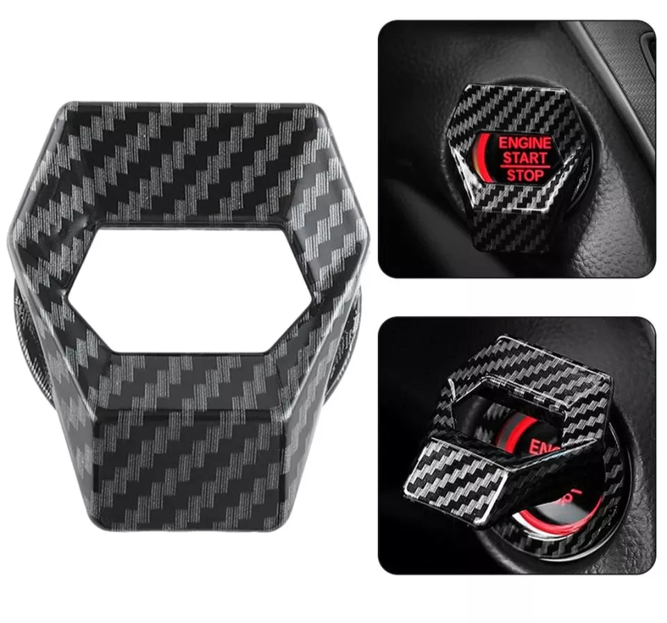 For FORD FIESTA ST RS interior Start Stop Button Cover Carbon Black
