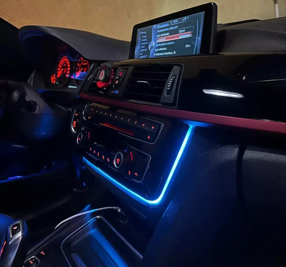 For BMW F30 F31 F34 F80 F82 M3 M4 illuminated AC Radio Trim LED Ambient Light