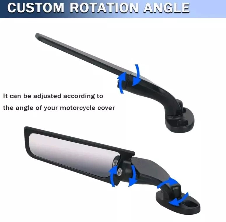 For HONDA CBR250RR 300R 500R 600RR 1000RR Side Rear View Mirrors Wing Adjustable