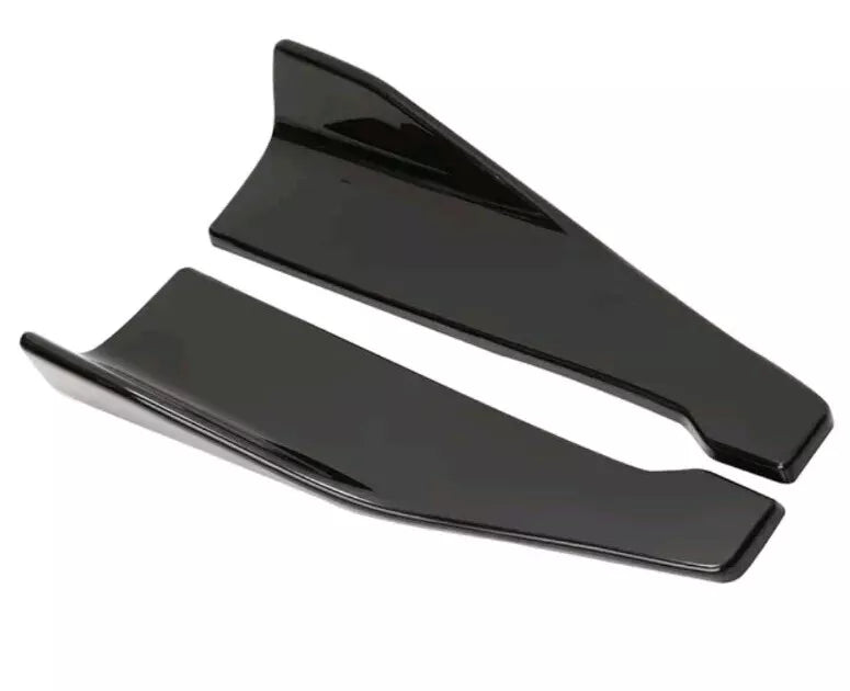 For HONDA CIVIC EP3 FN2 FK8 Side Skirt Splitter Spoiler Gloss Black Sport