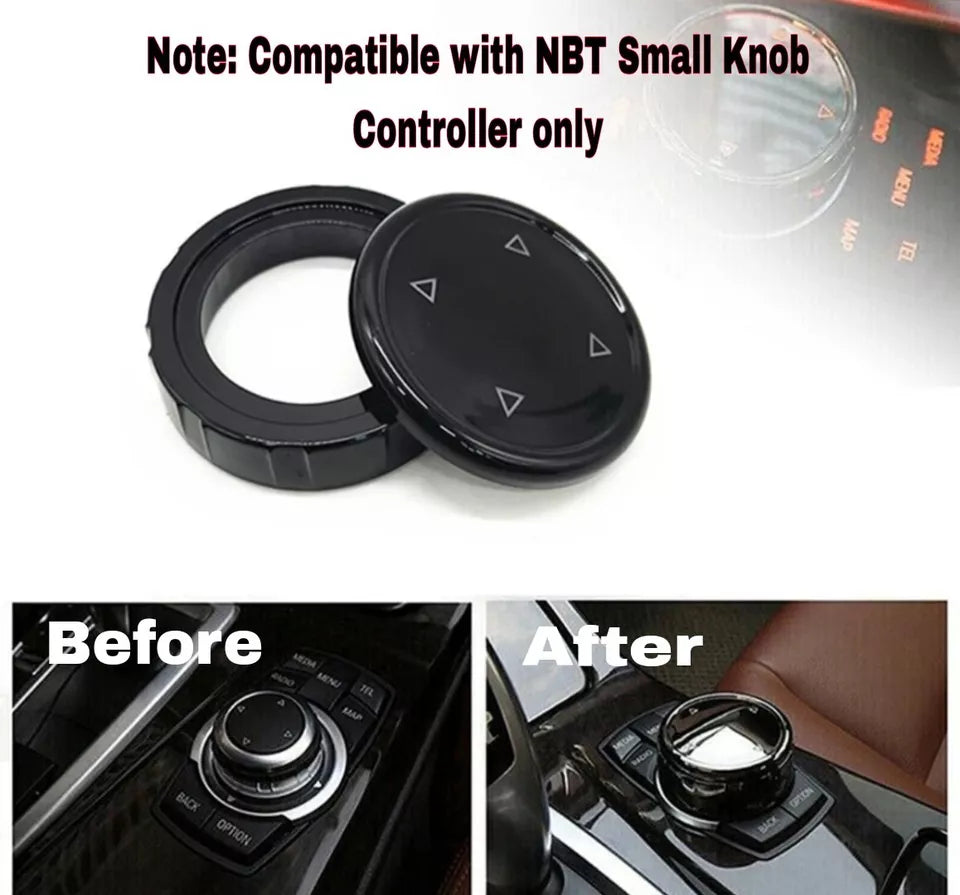 For BMW 2 SERIES F22 F23 13-15 iDrive Multimedia Button Cover Trim Knob Gloss