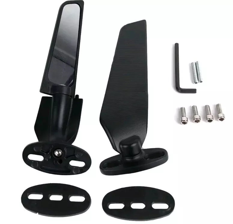 For HONDA CBR250RR 300R 500R 600RR 1000RR Side Rear View Mirrors Wing Adjustable
