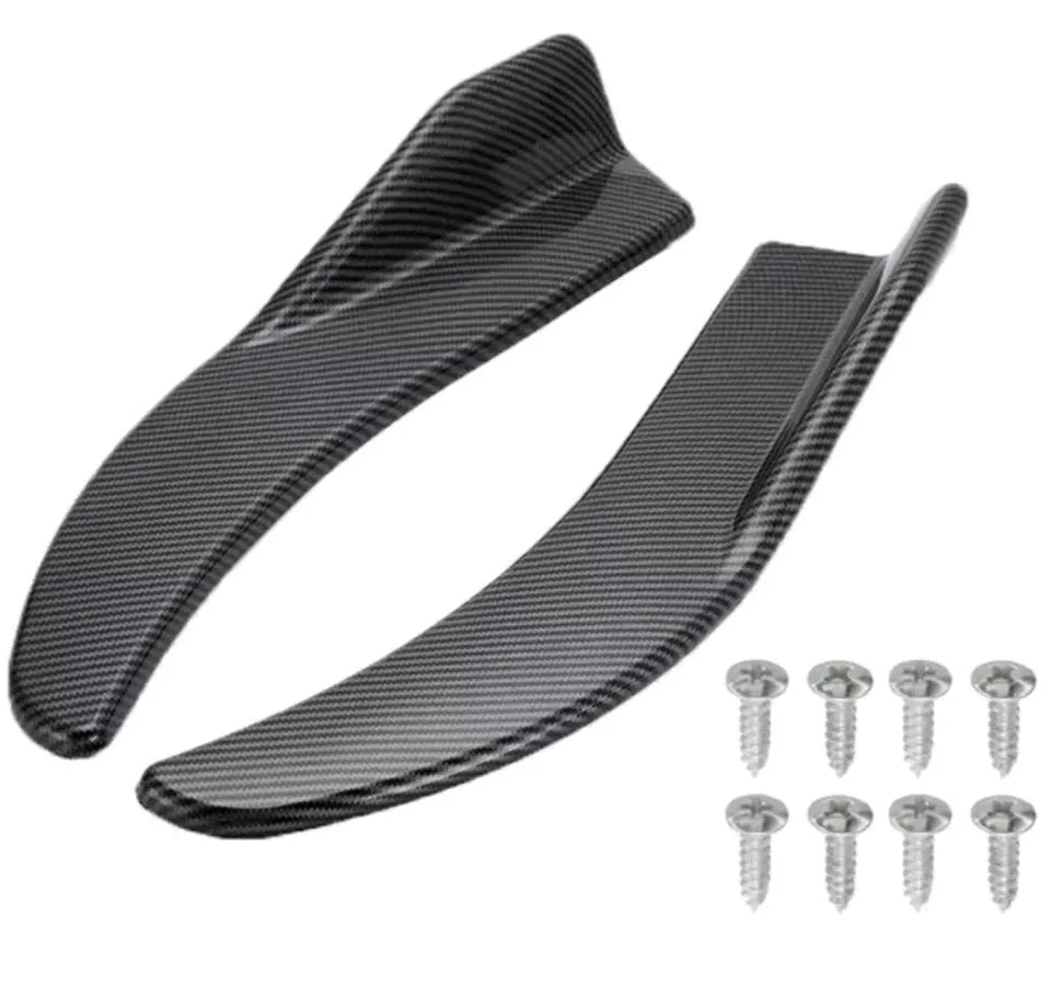 For SEAT LEON MK2 MK3 MK4 Front Bumper Side Splitters Spoiler Carbon Effect FR