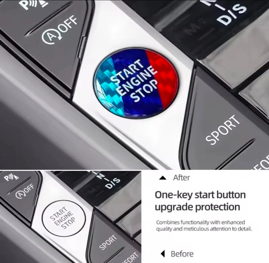 For BMW 3 4 5 SERIES G20 G30 G22 G23 G60 INTERIOR START SWITCH BUTTON M PERFORMANCE STICKER x1