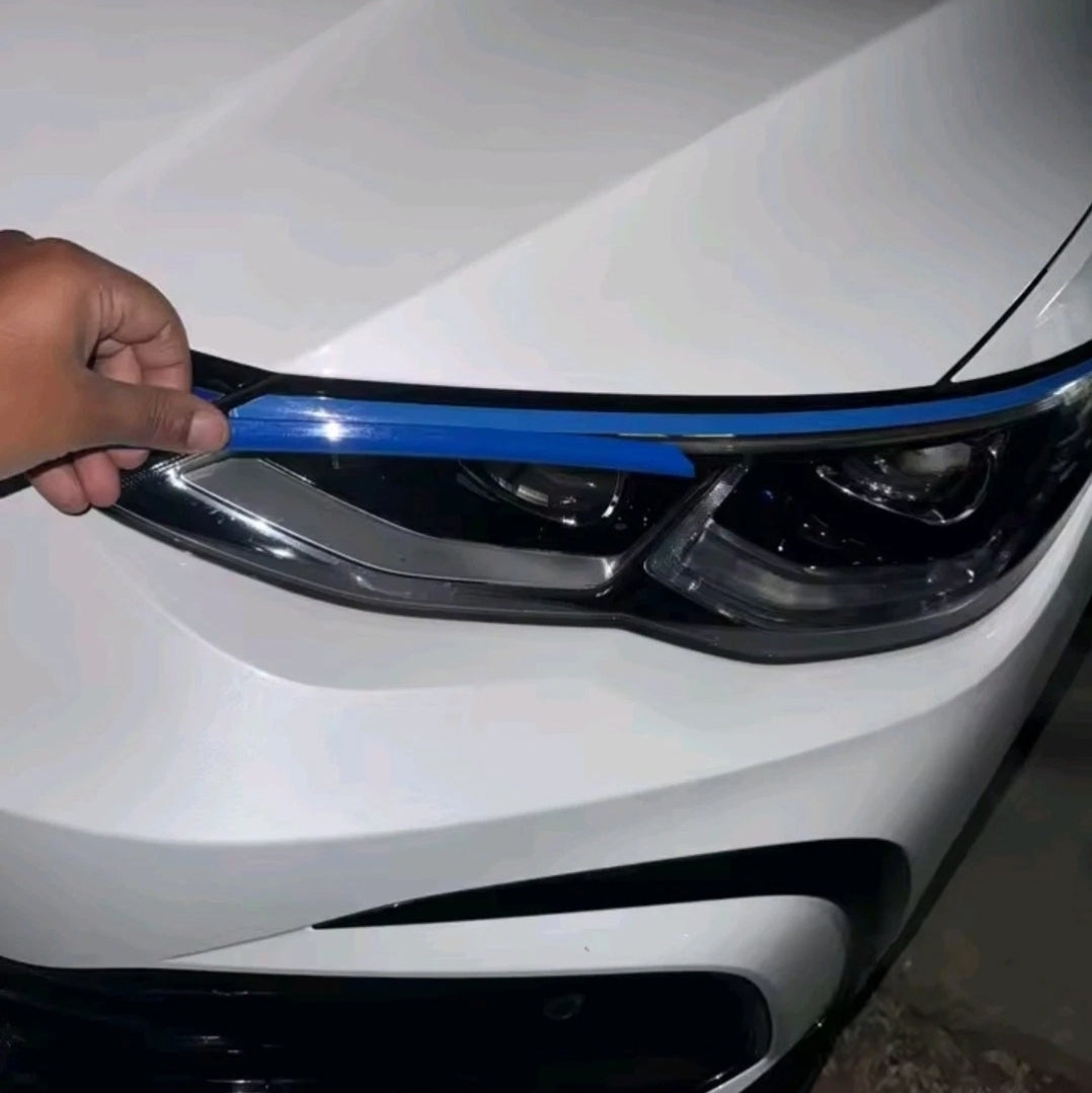 For VW GOLF MK8 2020-24 OE STYLE GRILL STRIPES STICKERS RED DECALS SPORT x2