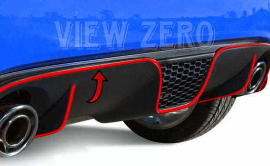 For FIAT 500 ABARTH 595 695 Car Rear Bumper Trim Pin Stripe Strip Sport