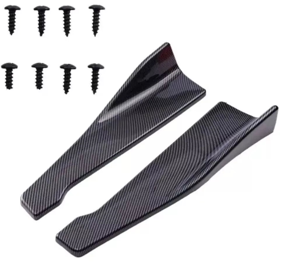 For VAUXHALL ASTRA GTC CORSA Side Skirt Splitter Spoiler Gloss Carbon Effect VXR