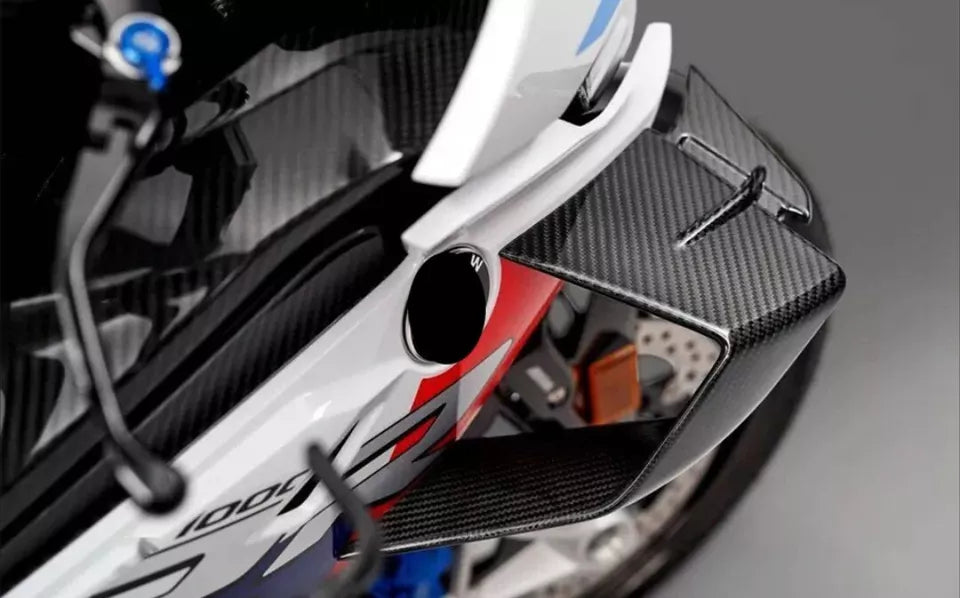 For BMW S1000RR M1000RR 2019-22 Front Wing Fairing Spoiler Winglets Carbon Look